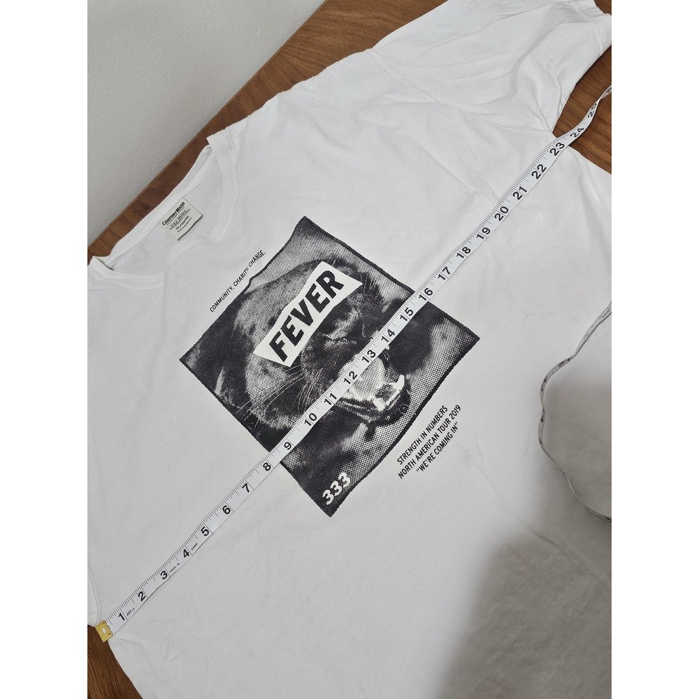 Fever 333 Shirt XL White Strength In Numbers Tour Graphic T-Shirt Band Letlive.‎ - Picture 3 of 6